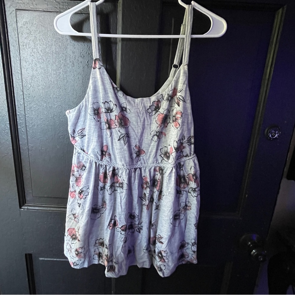 Torrid Grey Floral Tank